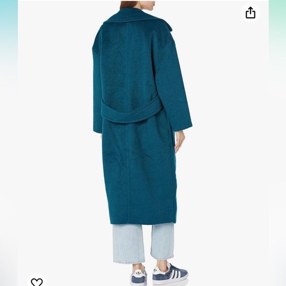 UGG Women’s Hattie Oversized Long Coat Midnight Blue NWT Medium - Picture 4 of 13